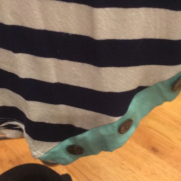 Women’s cute tunic size large blue/white/green - Picture 9 of 10